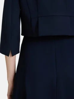 Vera Mont Blazer*Damen Bolero-Jacke marine blau uni