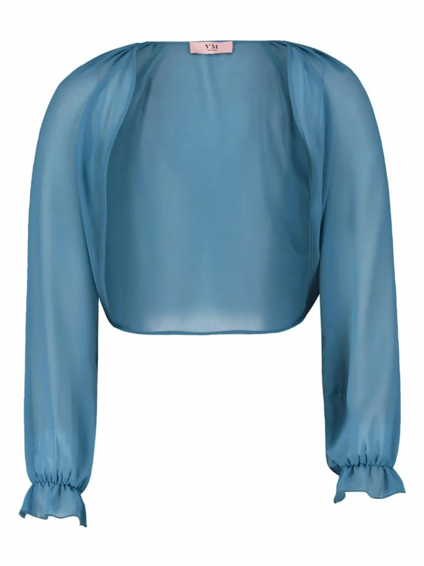 Vera Mont Blazer*Damen Bolero-Jacke blau uni