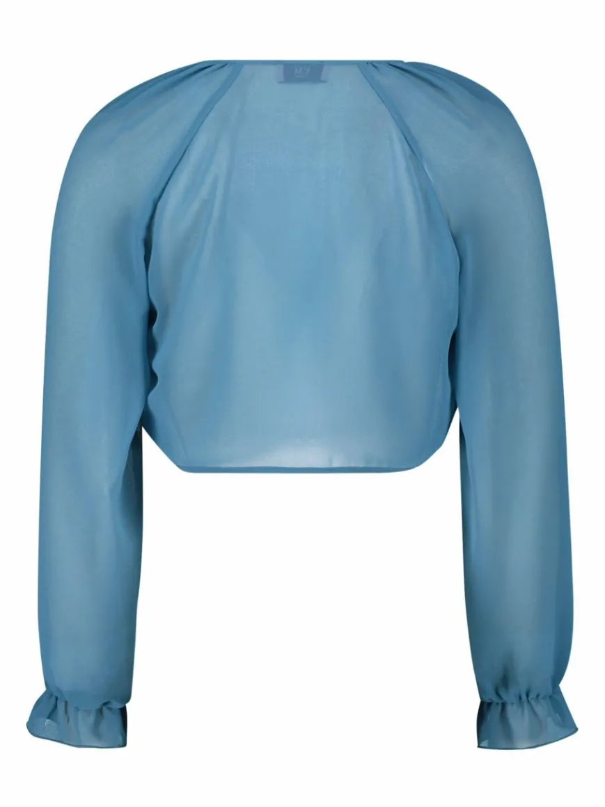 Vera Mont Blazer*Damen Bolero-Jacke blau uni