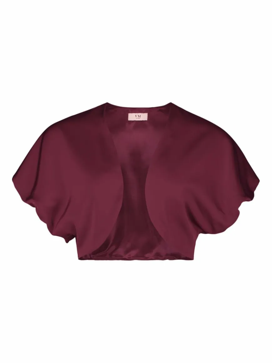 Vera Mont Blazer*Damen Bolero-Jacke bordeaux uni