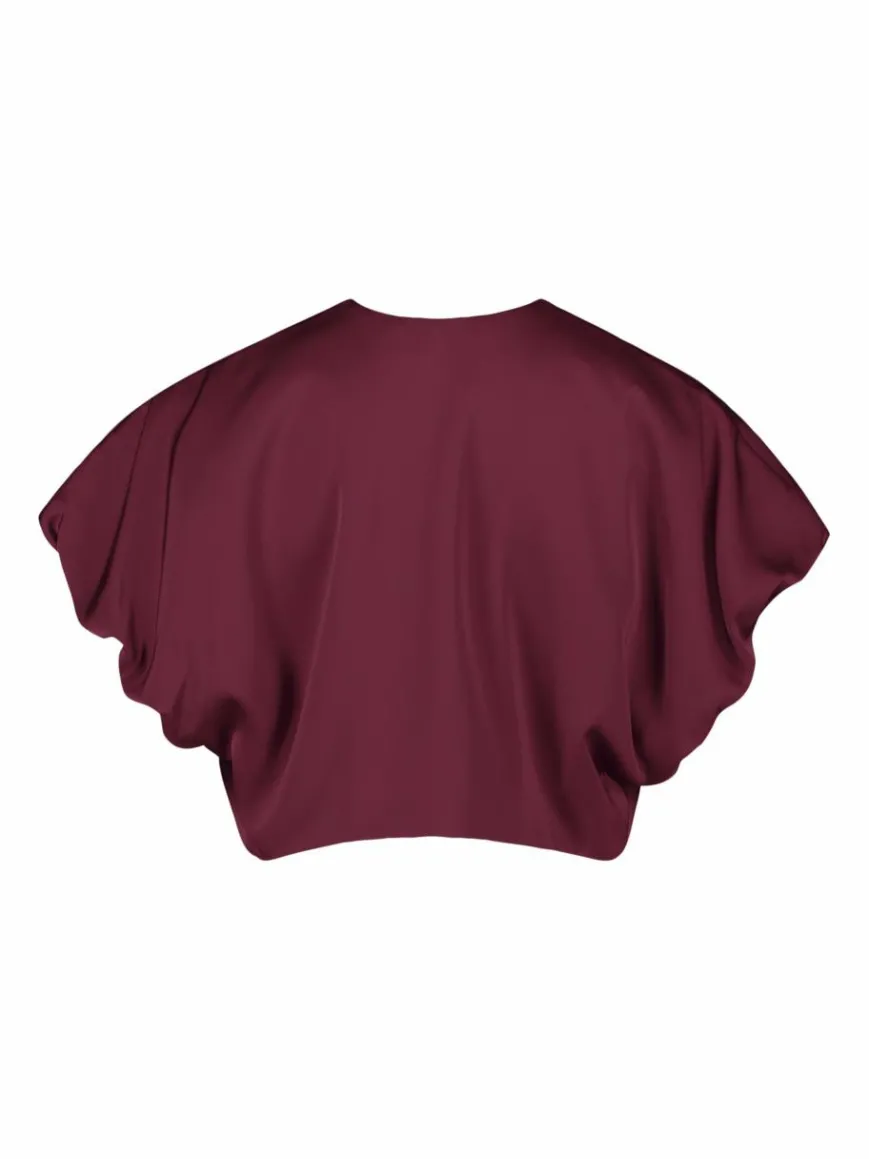 Vera Mont Blazer*Damen Bolero-Jacke bordeaux uni