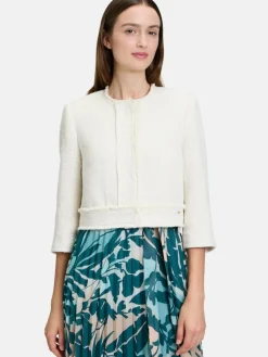 Betty & Co Blazer*Damen Bolero-Jacke beige uni