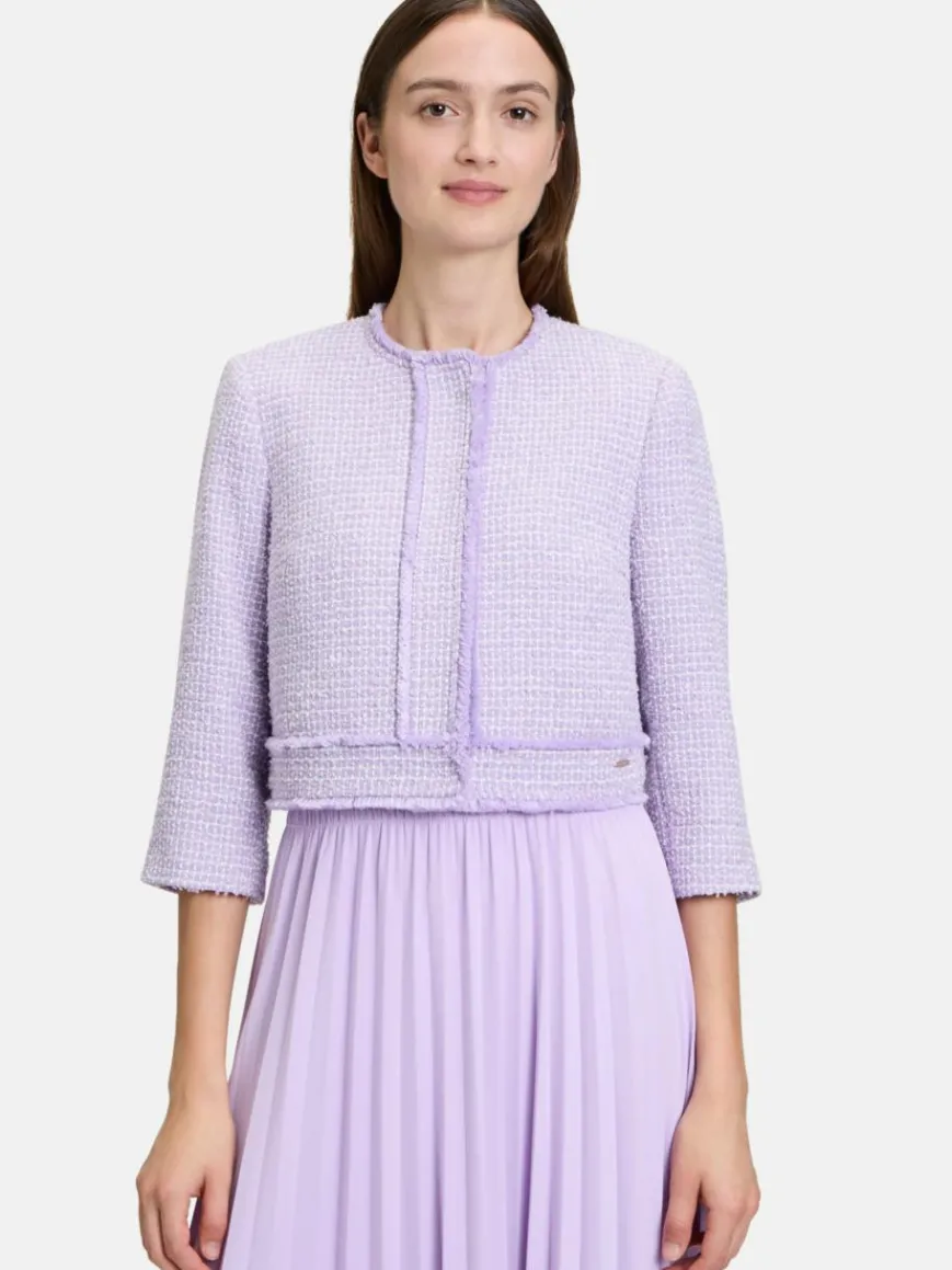 Betty & Co Blazer*Damen Bolero-Jacke flieder uni
