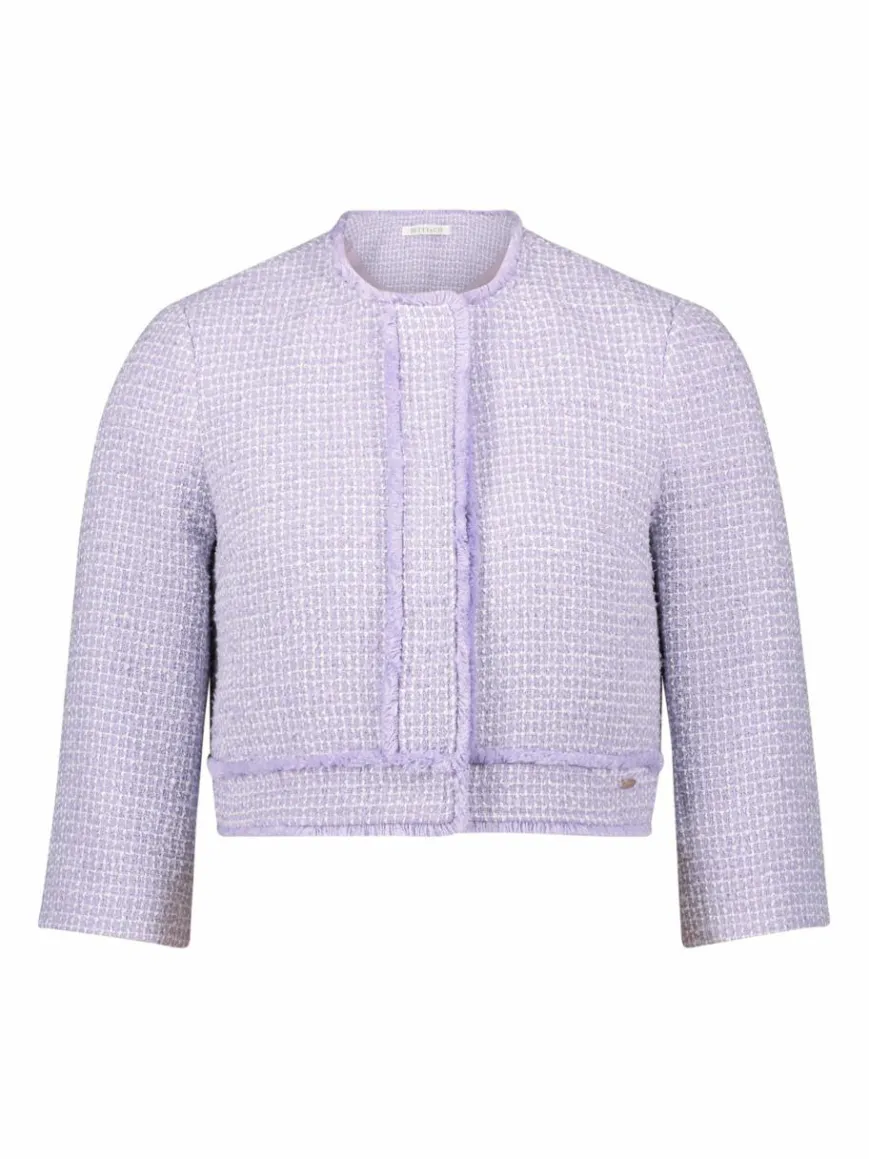 Betty & Co Blazer*Damen Bolero-Jacke flieder uni