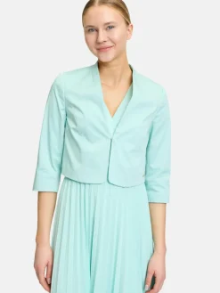 Betty & Co Blazer*Damen Bolero-Jacke türkis uni