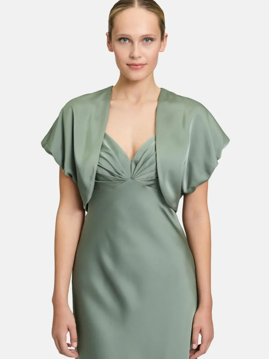 Vera Mont Blazer*Damen Bolero-Jacke grün uni