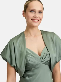 Vera Mont Blazer*Damen Bolero-Jacke grün uni