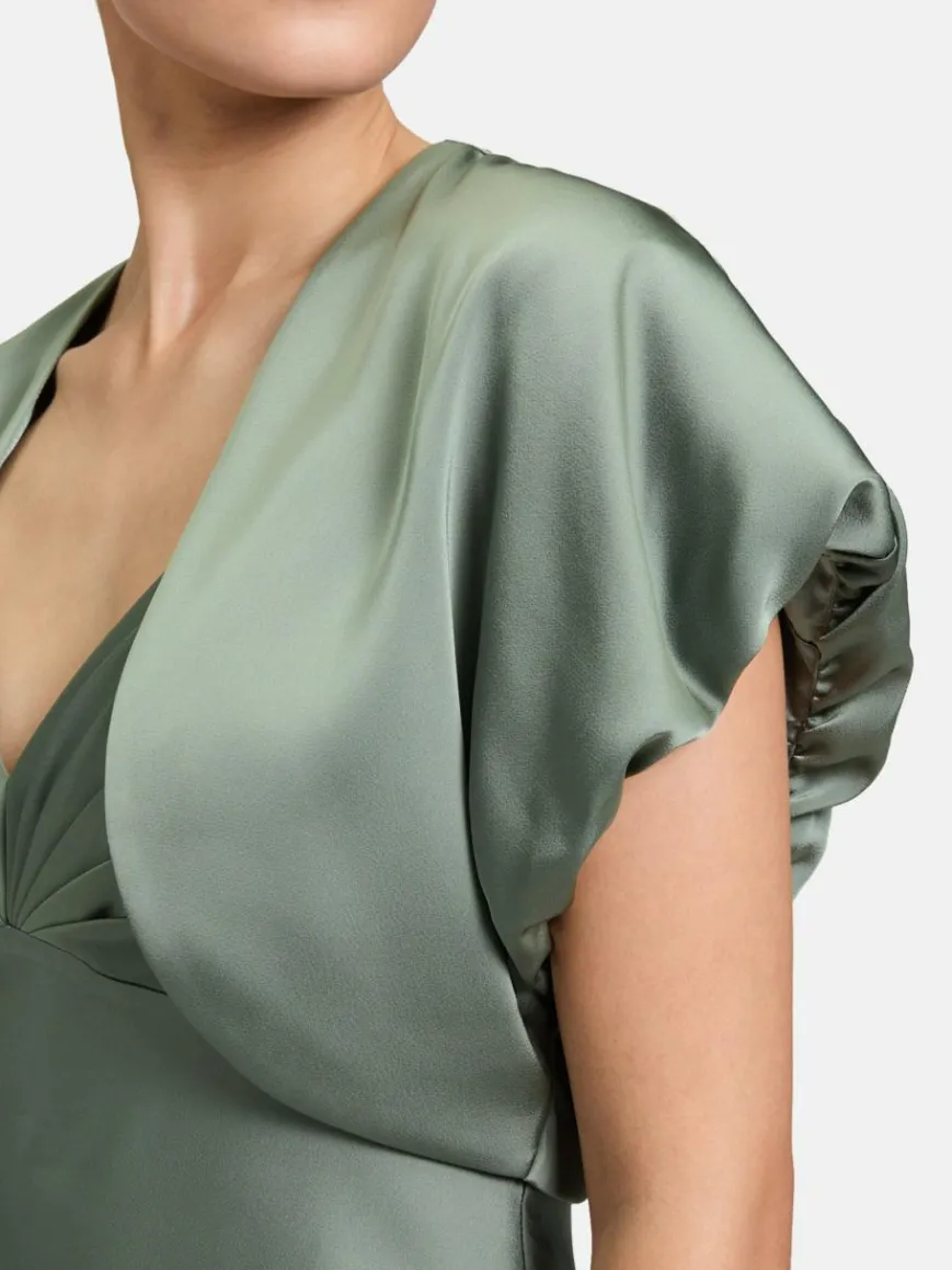 Vera Mont Blazer*Damen Bolero-Jacke grün uni