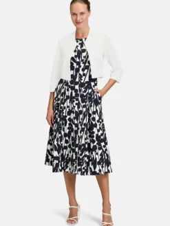 Vera Mont Blazer*Damen Bolero-Jacke weiß uni