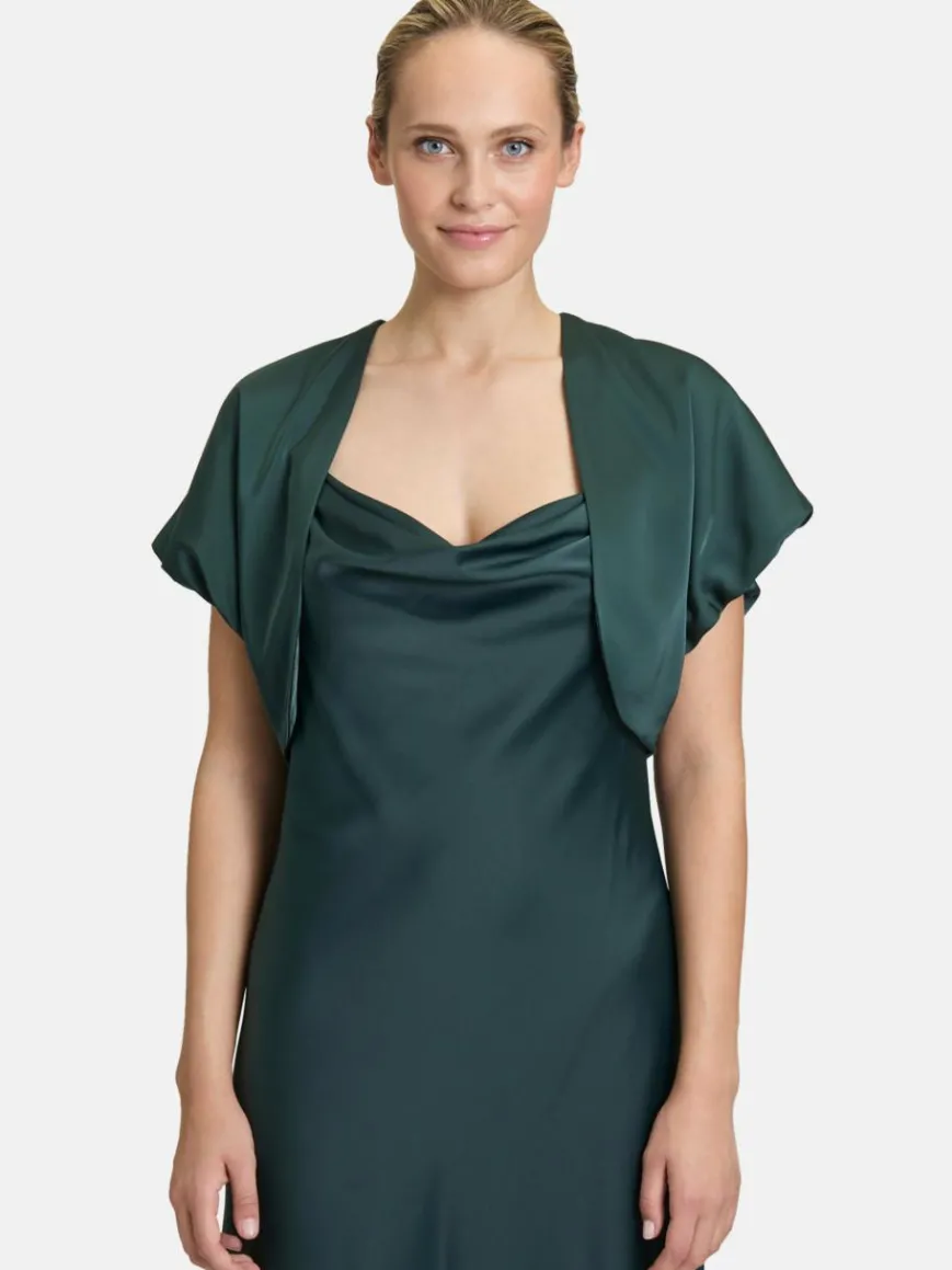 Vera Mont Blazer*Damen Bolero-Jacke grün uni