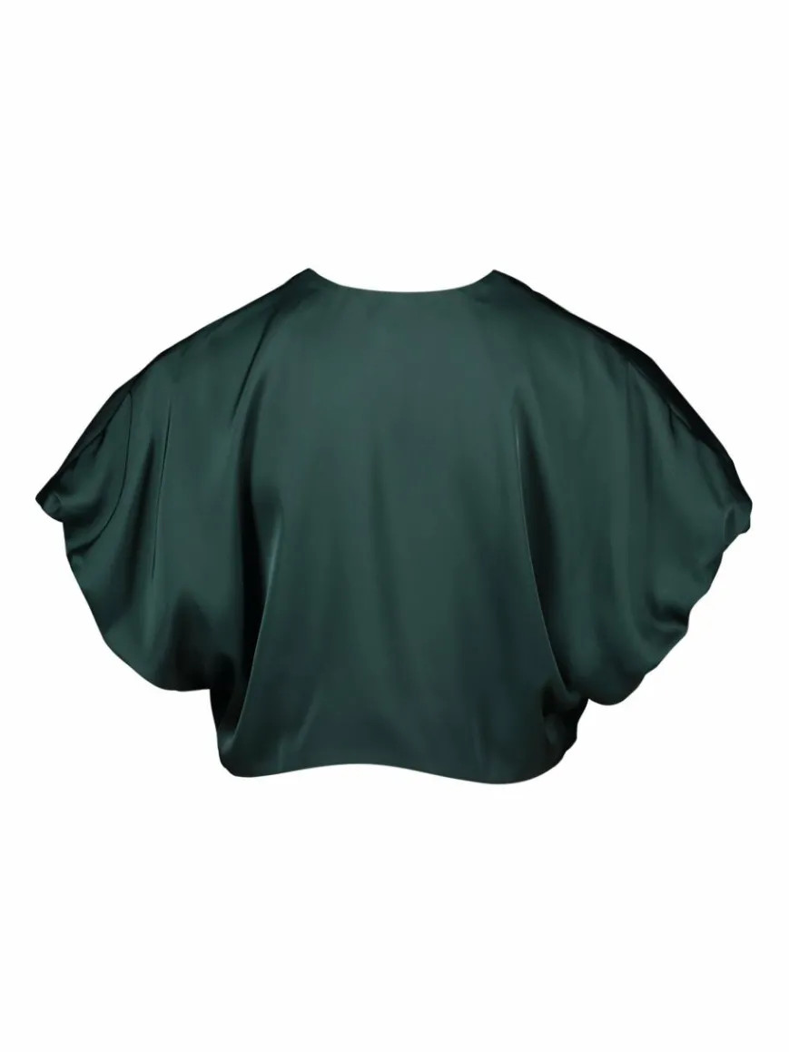 Vera Mont Blazer*Damen Bolero-Jacke grün uni