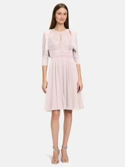 Vera Mont Pullover & Strickjacken*Damen Bolero-Jacke rosa altrosa uni