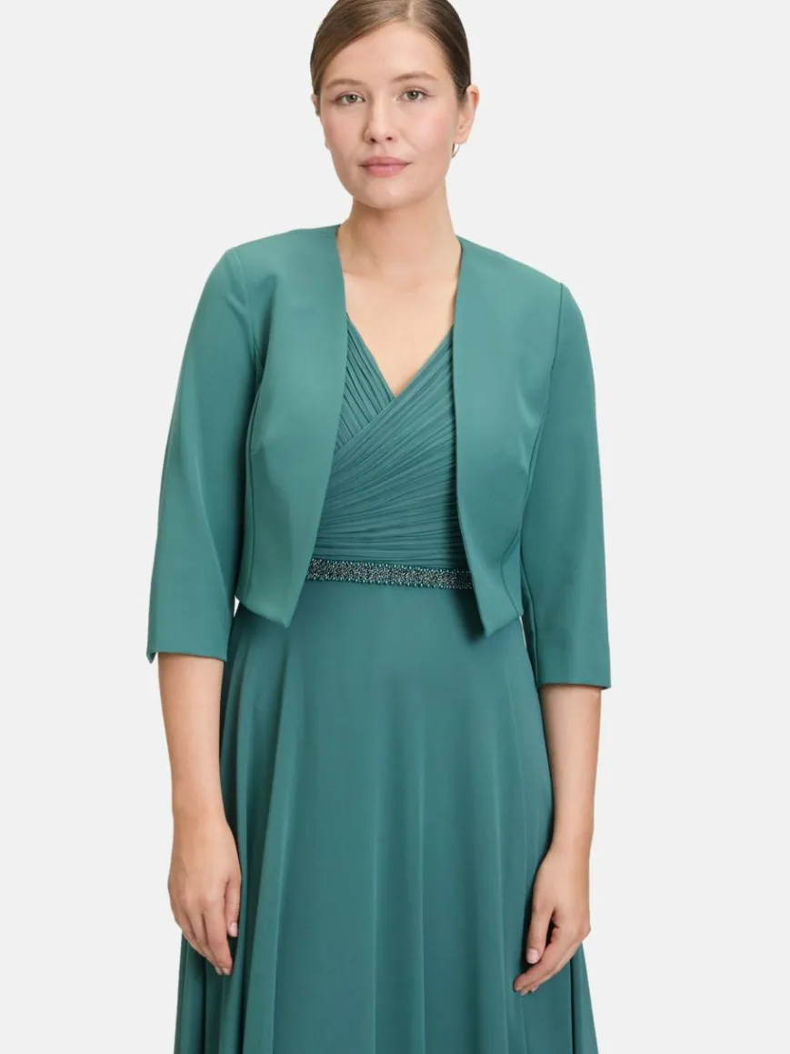 Vera Mont Blazer*Damen Bolero-Jacke smaragd uni