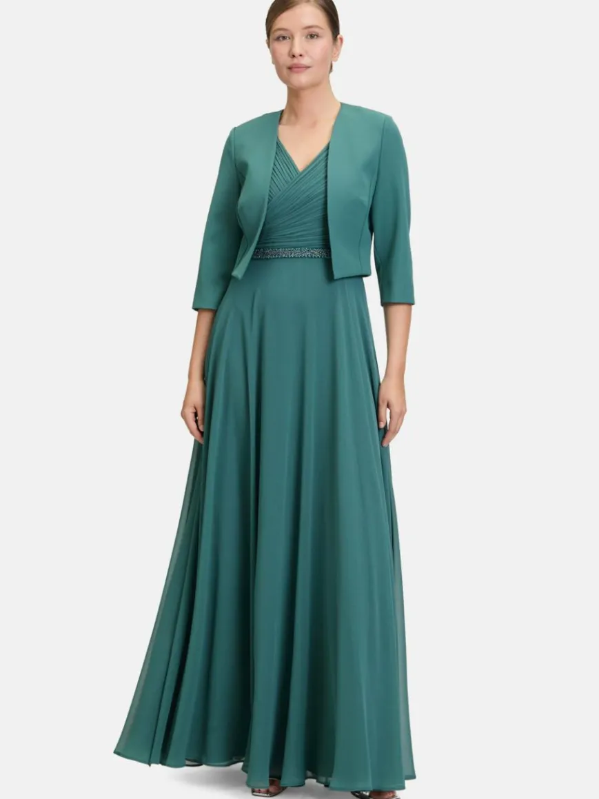 Vera Mont Blazer*Damen Bolero-Jacke smaragd uni