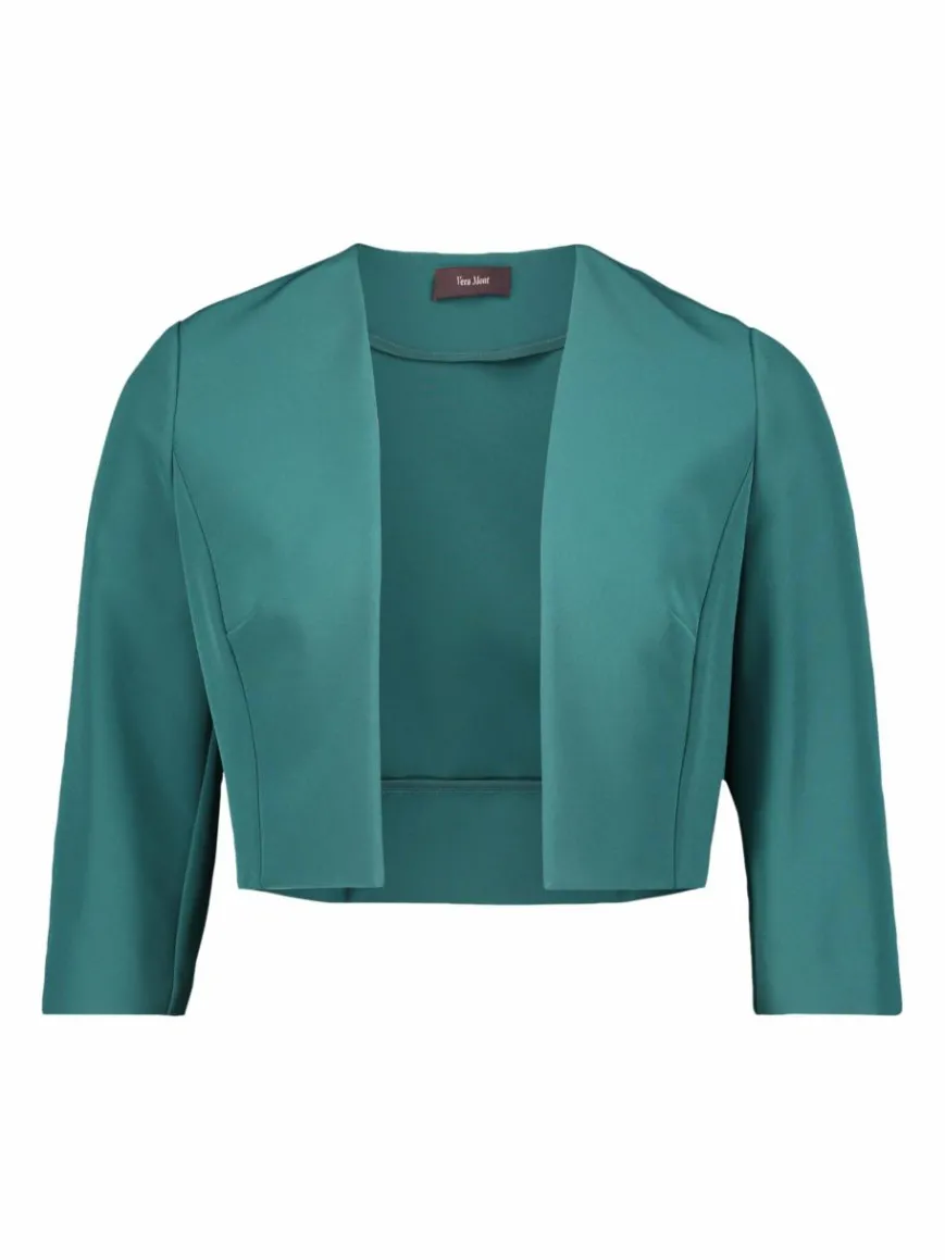 Vera Mont Blazer*Damen Bolero-Jacke smaragd uni