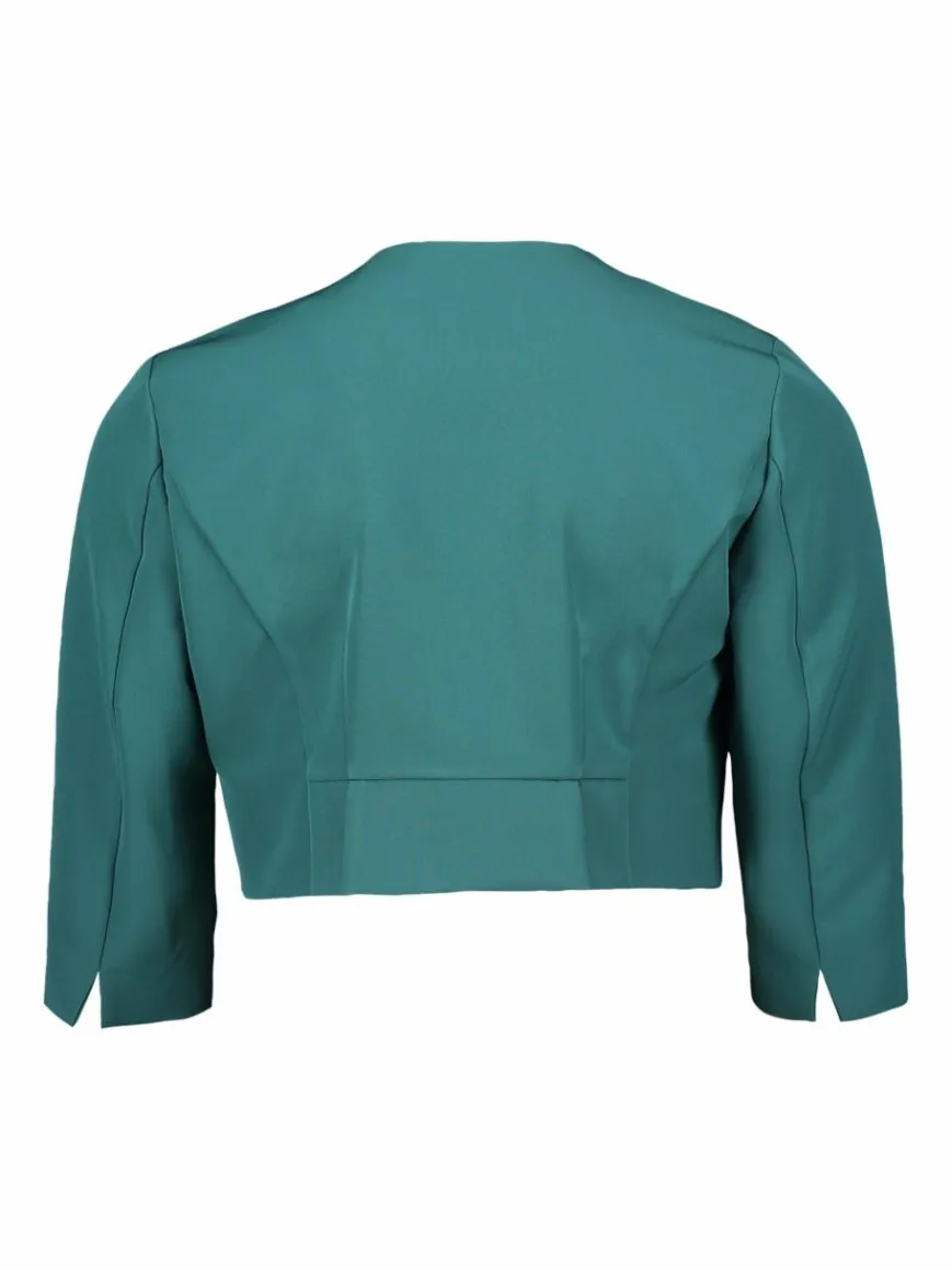Vera Mont Blazer*Damen Bolero-Jacke smaragd uni
