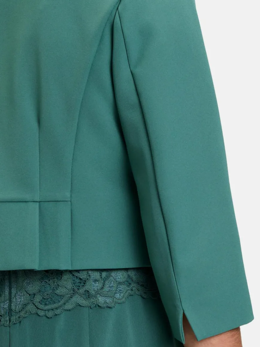 Vera Mont Blazer*Damen Bolero-Jacke smaragd uni