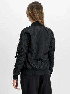 Alpha Industries Jacken & Westen*Damen Bomberjacke schwarz uni