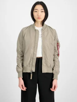 Alpha Industries Jacken & Westen*Damen Bomberjacke grün uni