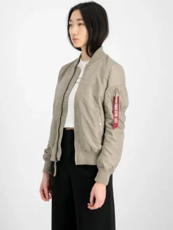 Alpha Industries Jacken & Westen*Damen Bomberjacke grün uni