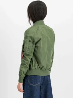 Alpha Industries Jacken & Westen*Damen Bomberjacke grün uni