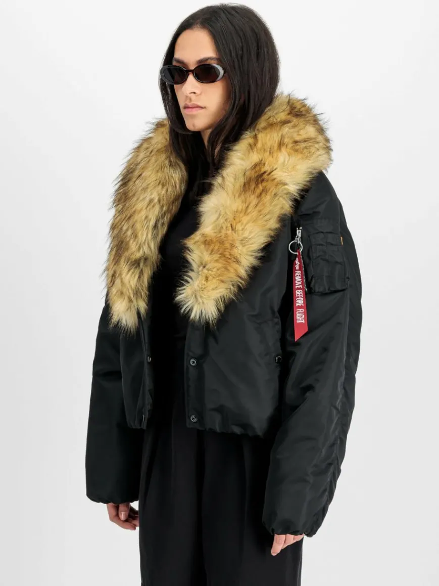 Alpha Industries Jacken & Westen*Damen Bomberjacke schwarz uni