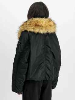 Alpha Industries Jacken & Westen*Damen Bomberjacke schwarz uni