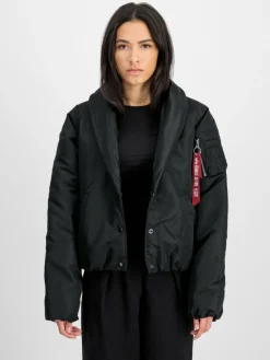 Alpha Industries Jacken & Westen*Damen Bomberjacke schwarz uni