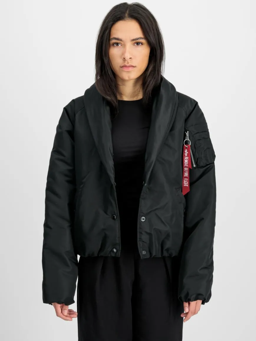 Alpha Industries Jacken & Westen*Damen Bomberjacke schwarz uni