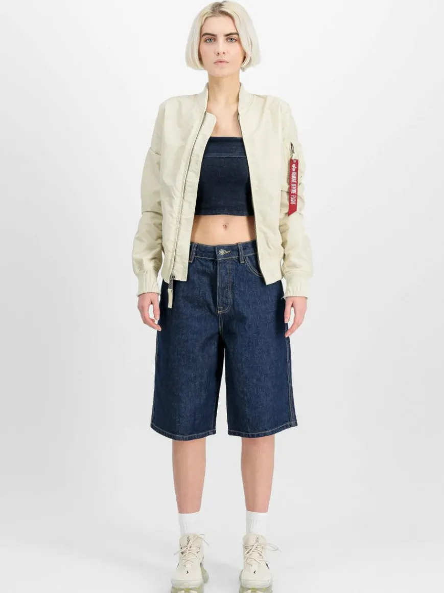 Alpha Industries Jacken & Westen*Damen Bomberjacke weiß uni