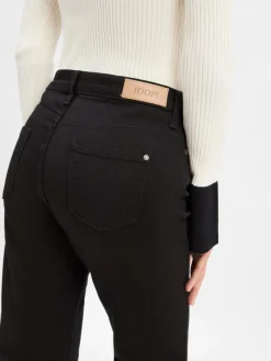 JOOP! Jeans*Damen Bootcut-Jeans - Miriam schwarz uni