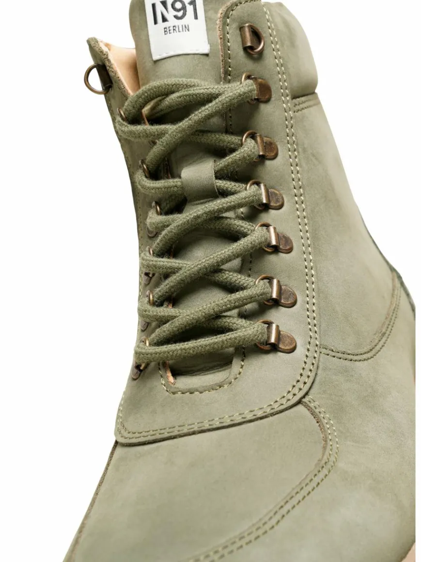 N91 Boots & Stiefeletten|Schnürschuhe*Damen Boots – Style Choice HI oliv uni