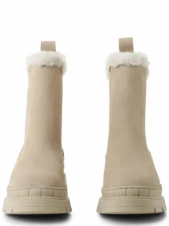 Tamaris Boots & Stiefeletten*Damen Boots aus Leder beige uni