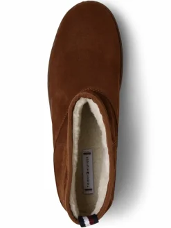 Tommy Hilfiger Boots & Stiefeletten*Damen Boots aus Leder cognac uni