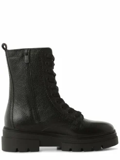 Tommy Hilfiger Boots & Stiefeletten*Damen Boots aus Leder schwarz uni