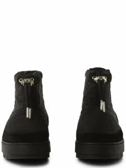 Tommy Hilfiger Boots & Stiefeletten*Damen Boots mit Leder-Anteil schwarz uni