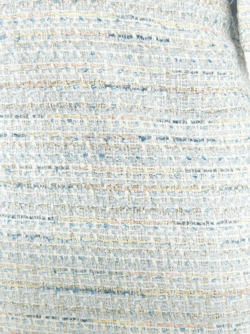 Faina Röcke*Damen Bouclé Minirock mehrfarbig uni