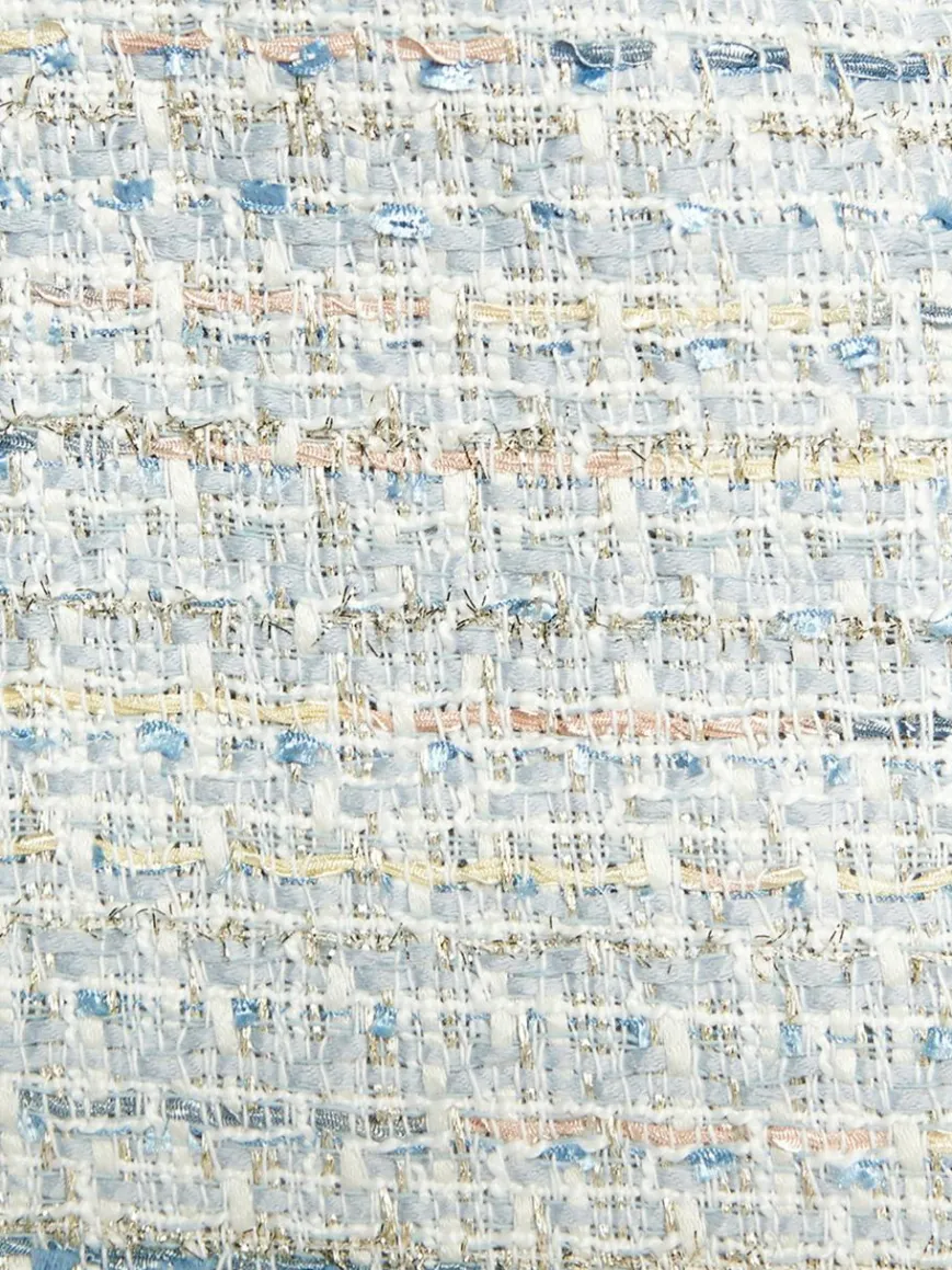 Faina Röcke*Damen Bouclé Minirock mehrfarbig uni