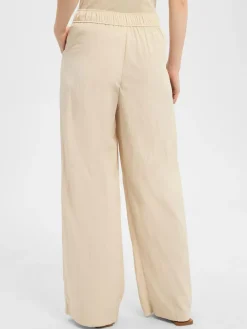 zero Hosen*Damen Bundfaltenhose beige uni