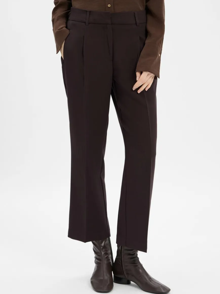 Opus Hosen*Damen Bundfaltenhose - Meeri city schoko uni