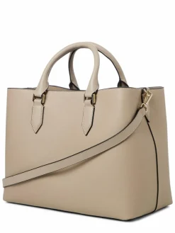 BOSS Taschen & Rucksäcke*Damen Businesstasche aus Leder - Alyce Business Tote taupe strukturiert