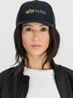 Alpha Industries Mützen & Hüte*Damen Cap schwarz bedruckt