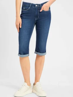 MAC Jeans*Damen Capri-Jeans - Dream Sun blau uni