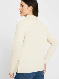 Olsen Pullover & Strickjacken*Damen Cardigan ecru uni