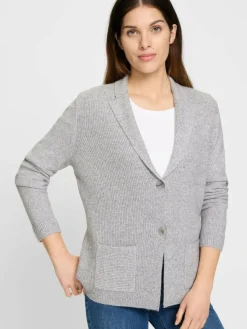 Olsen Pullover & Strickjacken*Damen Cardigan grau uni