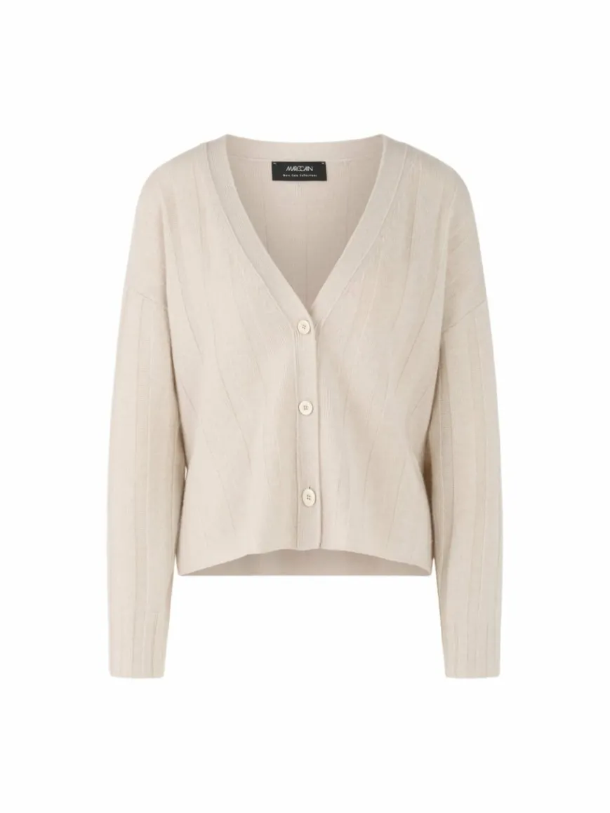 Marc Cain Pullover & Strickjacken*Damen Cardigan beige uni