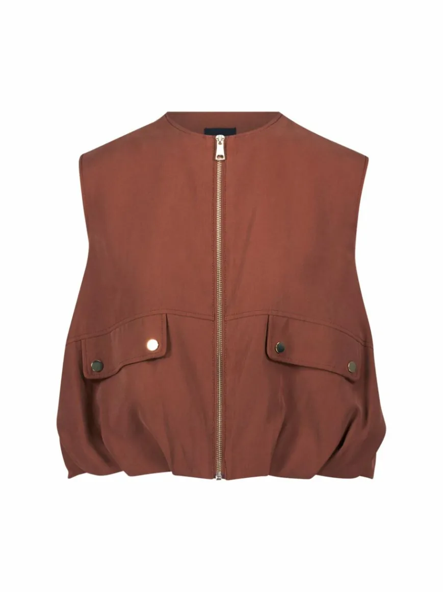 zero Jacken & Westen*Damen Cargo-Weste beige uni