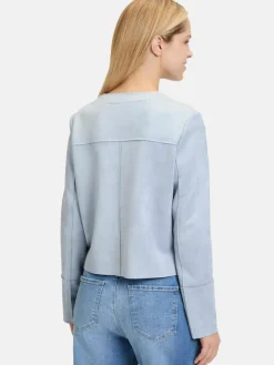 Cartoon Blazer*Damen Casual-Jacke blau aqua uni