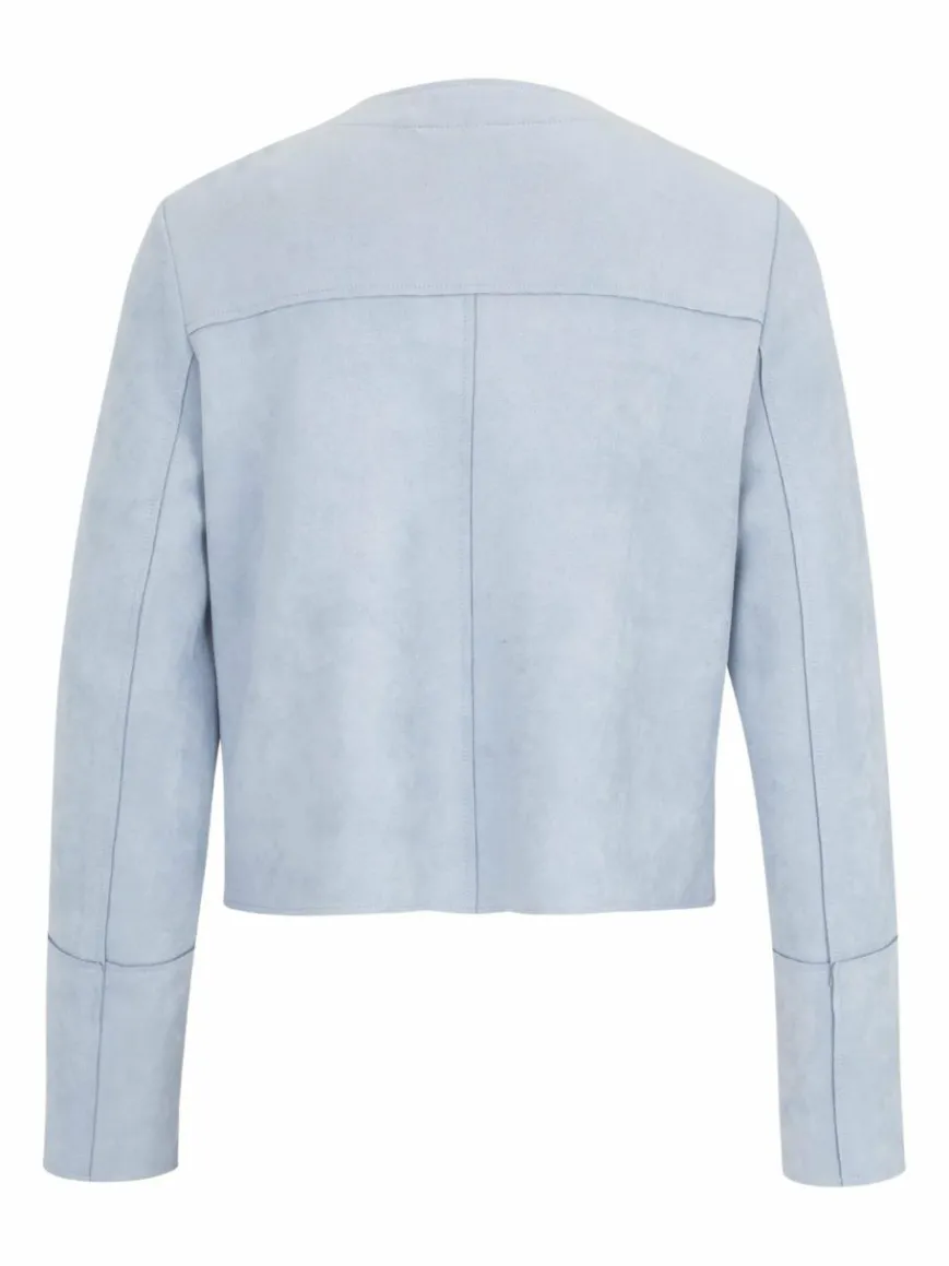 Cartoon Blazer*Damen Casual-Jacke blau aqua uni