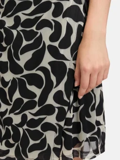 Cartoon Kleider*Damen Casual-Kleid mehrfarbig gemustert